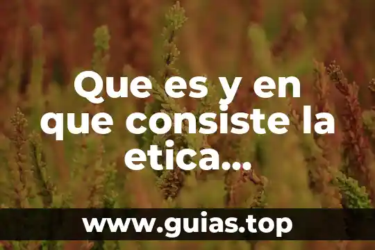 Qué es ética y moral definición 8 Que es y en que consiste la etica profesional