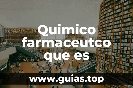 Qué es un principio físico químico 5 Quimico farmaceutco que es