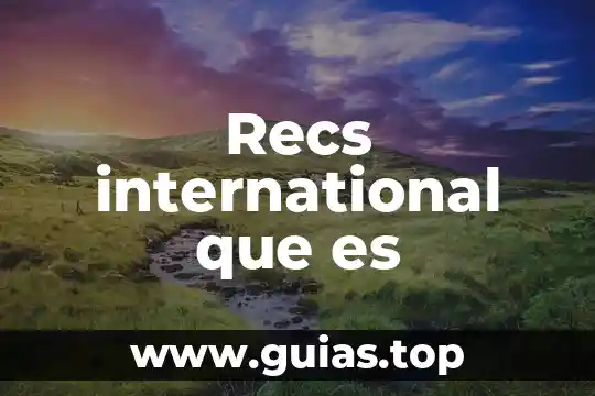 Viaje tecreativo que es 3 Recs international que es
