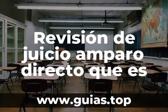 Qué es un juicio reivindicatorio en México 4 Revisión de juicio amparo directo que es