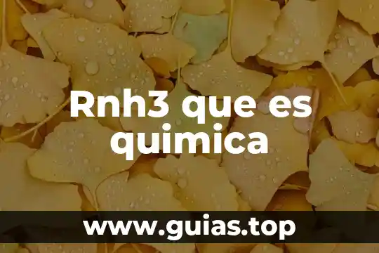 Terminal value que es 6 Rnh3 que es quimica