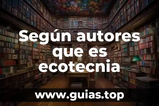 Que es un portillo segun la biblia 5 Según autores que es ecotecnia