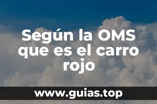 Aborto que es y tipos oms 8 Según la OMS que es el carro rojo