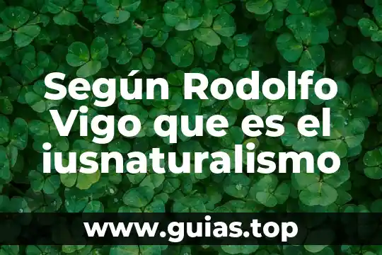 Que es un portillo segun la biblia 8 Según Rodolfo Vigo que es el iusnaturalismo