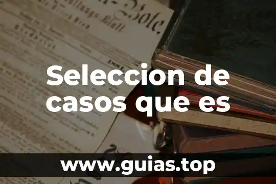 Que es la segmentación y explique los casos que existen 3 Seleccion de casos que es