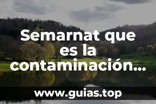 Que es una auditoria ambiental semarnat 8 Semarnat que es la contaminación ambiental
