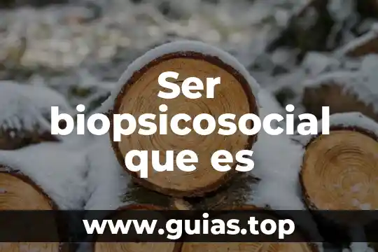 Que es ser trascendente 3 Ser biopsicosocial que es