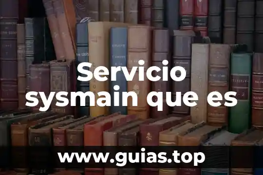 Para que es un jefe de servicio en un hospital 4 Servicio sysmain que es