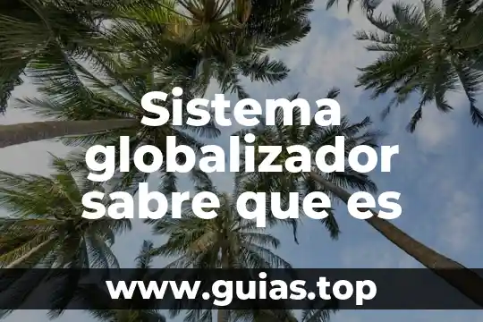Qué es un sistema colgante 5 Sistema globalizador sabre que es