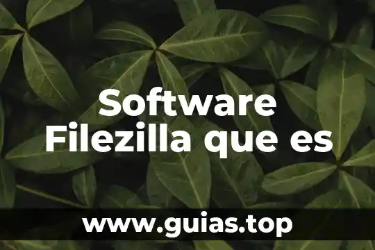Que es ers software 8 Software Filezilla que es
