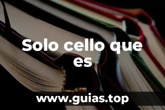 Animal que es mejor solo que en manda 5 Solo cello que es