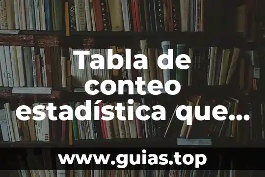 Qué es una tabla de verdad contradictoria 3 Tabla de conteo estadística que es