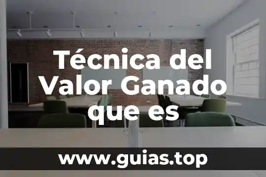 Qué es técnica y su concepto 3 Técnica del Valor Ganado que es