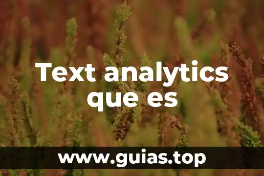 Que es text color 4 Text analytics que es