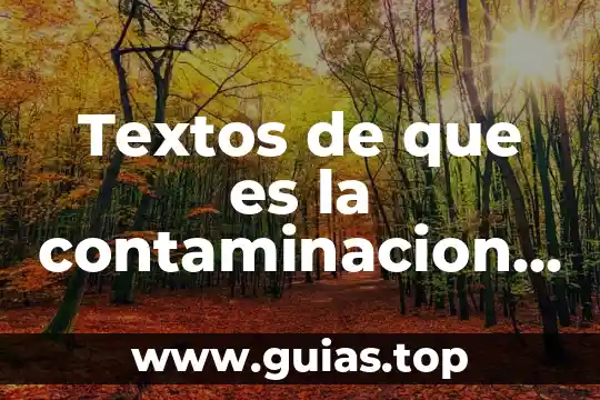 La contaminación del agua problematica social que es 5 Textos de que es la contaminacion del agua