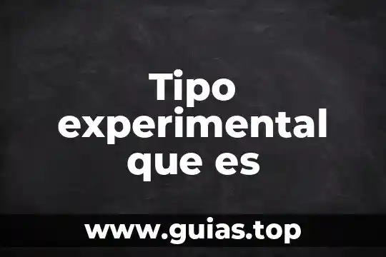 Que es tipo de suelo en un terreno 6 Tipo experimental que es