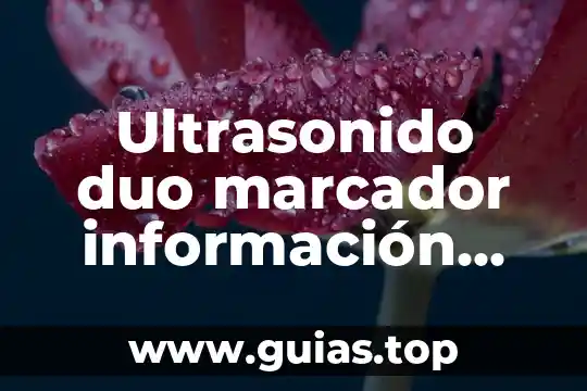 Que es una computadora dos en uno u duo 4 Ultrasonido duo marcador información que es y cuando se usa