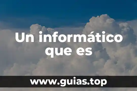 Un informático que es