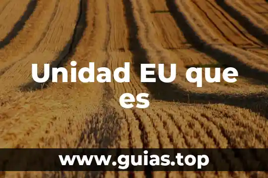 Unidad EU que es