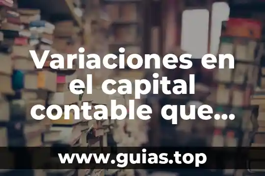 Que es un manual contable importancia tipos de manuales 3 Variaciones en el capital contable que es