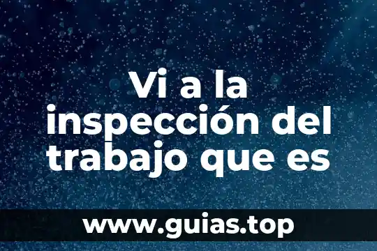 Que es un trabajo de tablero en un supermercado 6 Vi a la inspección del trabajo que es
