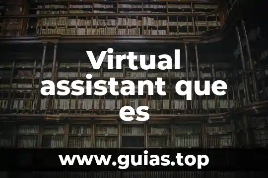 Que es programación evolutiva 7 Virtual assistant que es