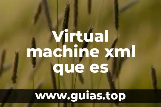 Que es un número de cuenta virtual 5 Virtual machine xml que es