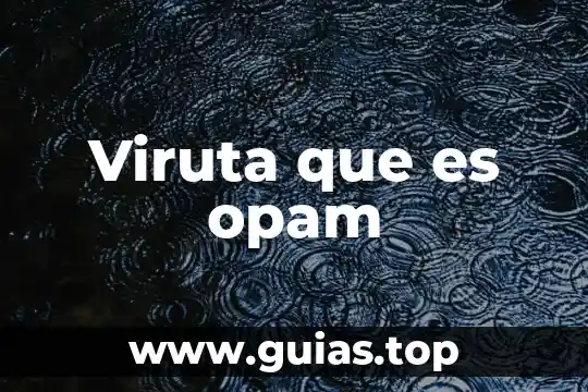 Bordo agua que es 6 Viruta que es opam