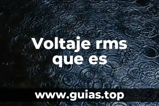 Que es nafta en economia 3 Voltaje rms que es
